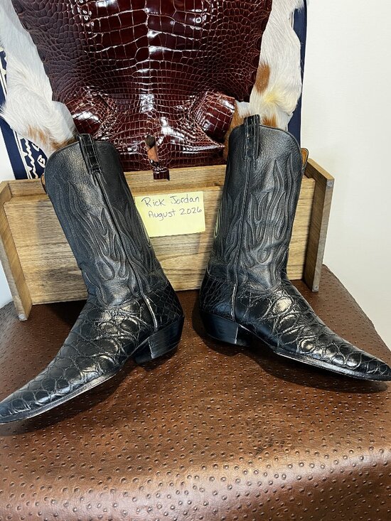 Murga Boot Co. Giant American Alligator Cowboy Boots in Men\'s Size 11D
